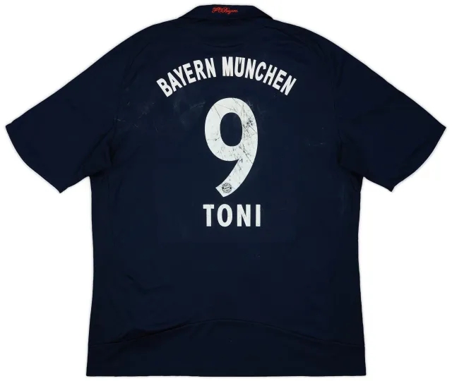 adidas 2008-09 Bayern Munich Away Shirt Toni #9 - 5/10 - (XXL)