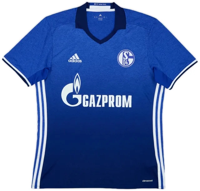 adidas 2016-18 Schalke Home Shirt - 7/10 - (M)