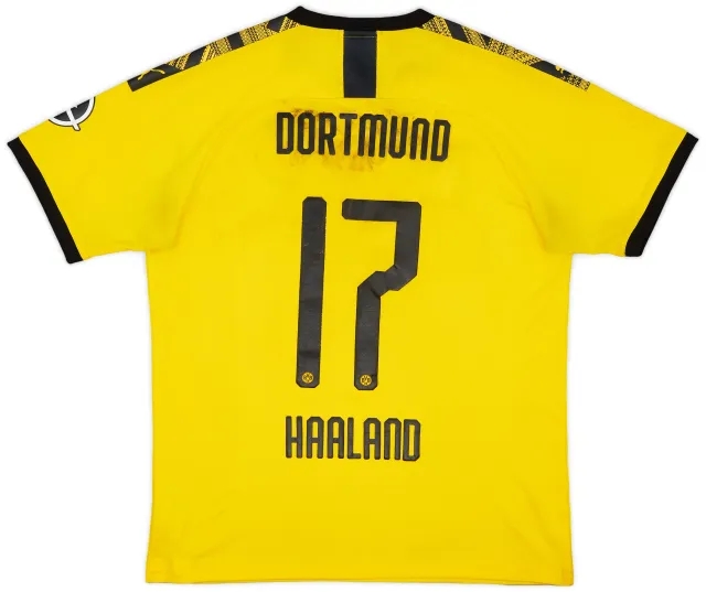 Puma 2019-20 Borussia Dortmund Home Shirt Haaland #17 - 5/10 - (L)