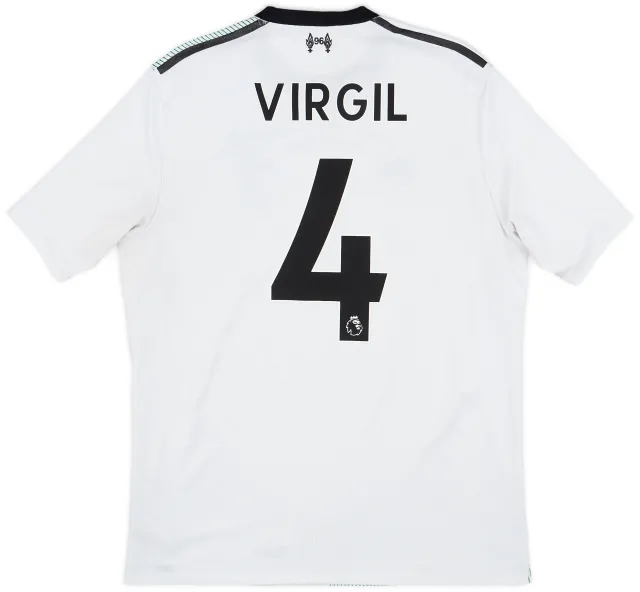 NewBalance 2017-18 Liverpool Away Shirt Virgil #4 - 6/10 - (M)