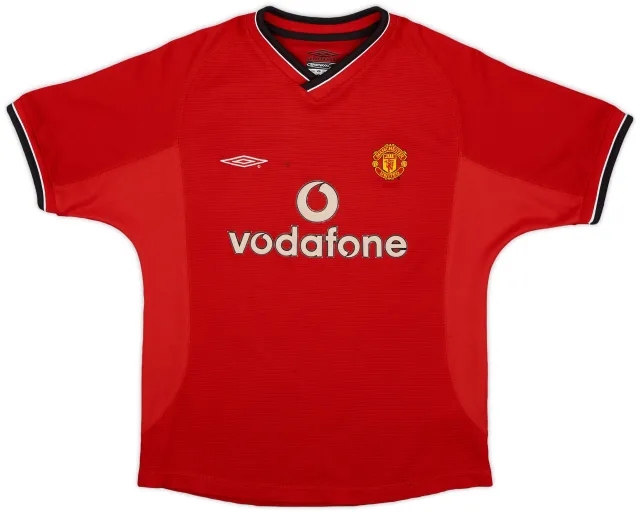 Umbro 2000-02 Manchester United Home Shirt - 6/10 - (M.Boys)