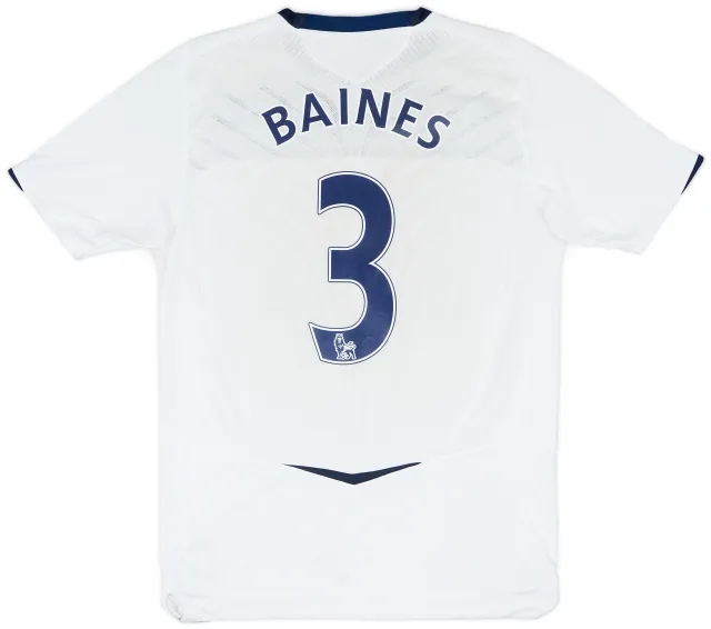 Umbro 2008-09 Everton Away Shirt Baines #3 - 5/10 - (S)