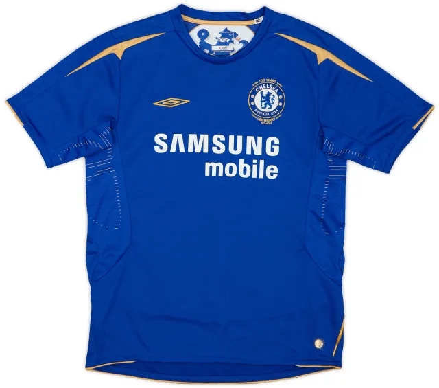 Umbro 2005-06 Chelsea Centenary Home Shirt - 9/10 - (M.Boys)