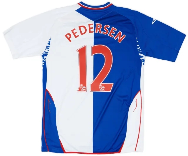 Umbro 2007-08 Blackburn Home Shirt Pedersen #12 - 7/10 - (S)