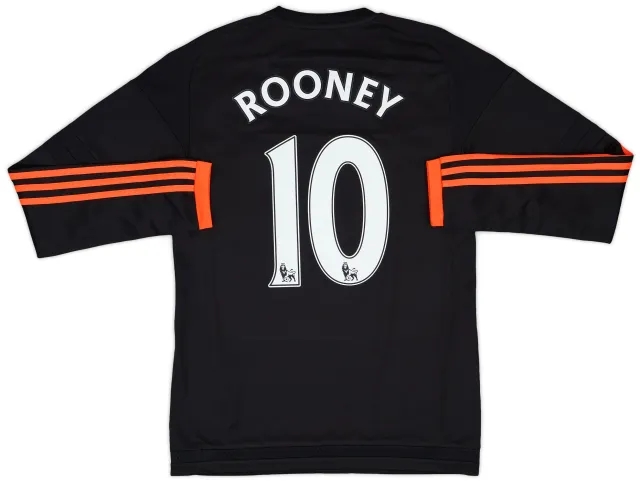 adidas 2015-16 Manchester United Third L/S Shirt Rooney #10 - 9/10 - (S)