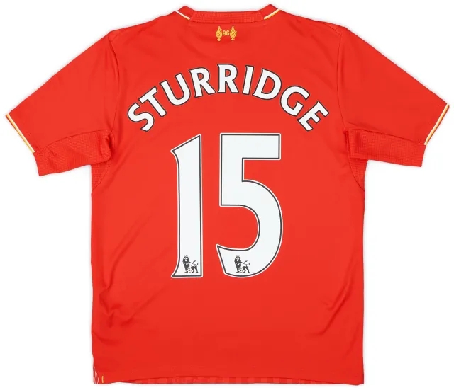 NewBalance 2015-16 Liverpool Home Shirt Sturridge #15 - 9/10 - (M.Boys)