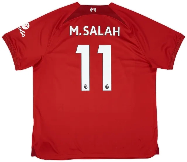Nike 2022-23 Liverpool Home Shirt M.Salah #11 - 9/10 - (XL)