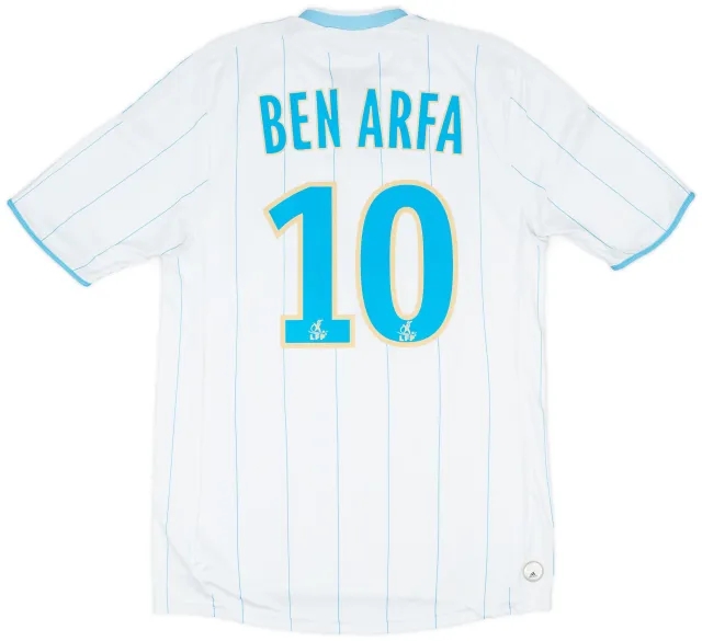 adidas 2009-10 Olympique Marseille Home Shirt Ben Arfa #10 - 6/10 - (S)