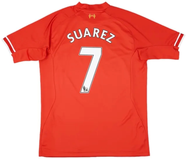 2013-14 Liverpool Home Shirt Suarez #7 - 5/10 - (L)