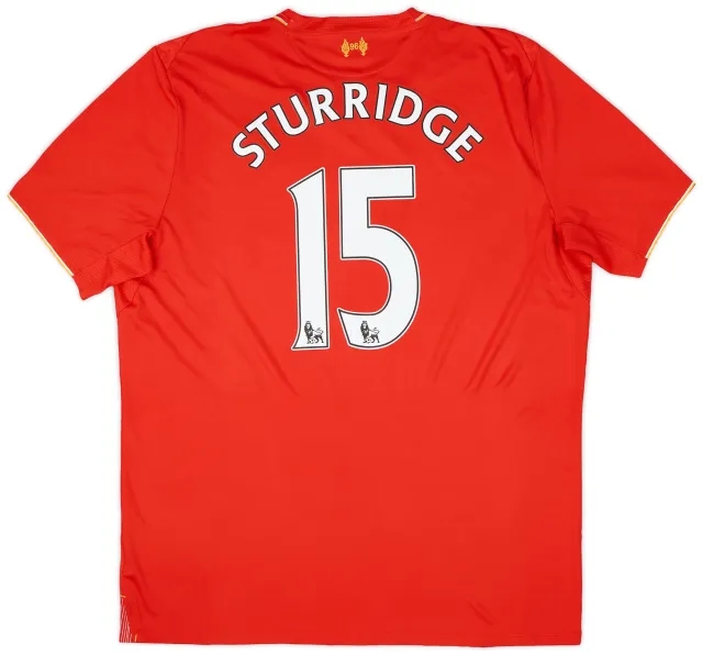 NewBalance 2015-16 Liverpool Home Shirt Sturridge #15 - 6/10 - (XL)