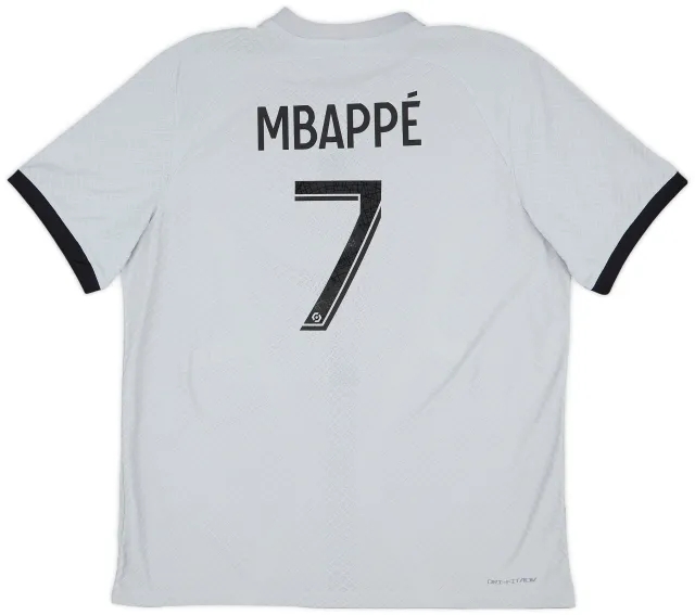 Nike 2022-23 Paris Saint-Germain Authentic Away Shirt Mbappe #7 - 10/10 - (XL)