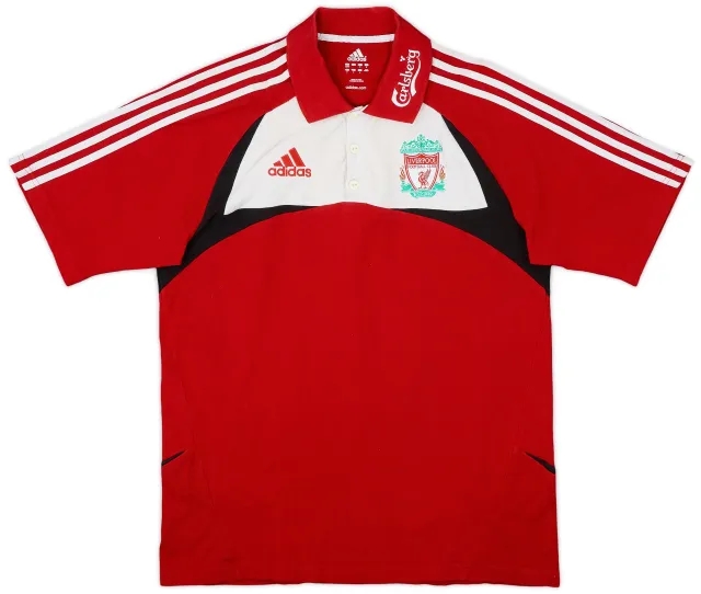 2007-08 Liverpool adidas Polo Shirt - 8/10 - (M)