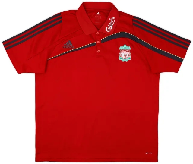 2009-10 Liverpool adidas Polo Shirt - 8/10 - (XXL)