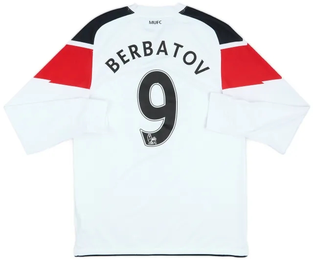Nike 2010-12 Manchester United Away L/S Shirt Berbatov #9 - 7/10 - (M)