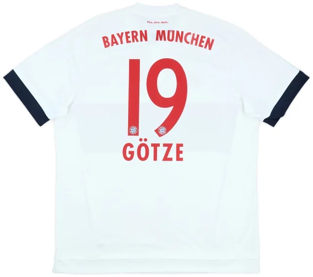 adidas 2015-16 Bayern Munich Away Shirt Gotze #19 - 9/10 - (XL)