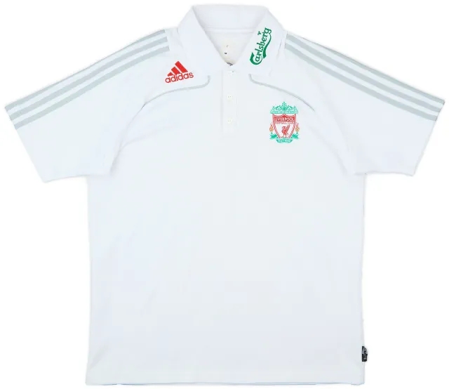 2008-09 Liverpool adidas Polo Shirt - 9/10 - (L)