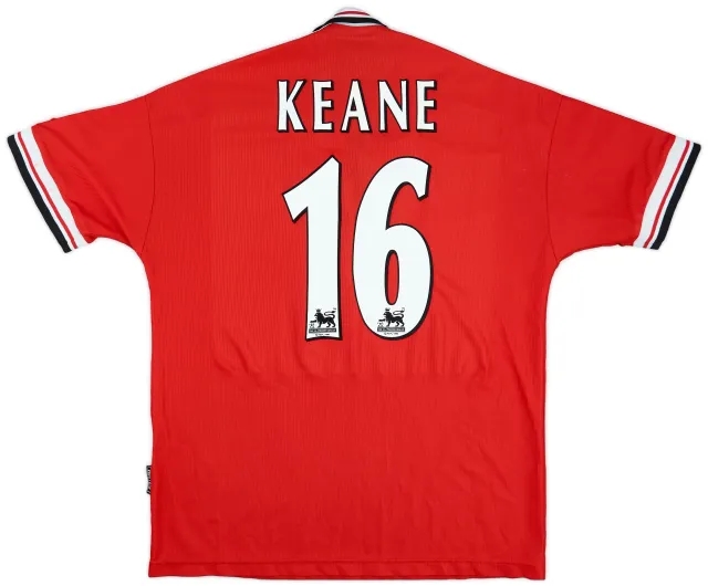 Umbro 1998-00 Manchester United Home Shirt Keane #16 - 6/10 - (L)