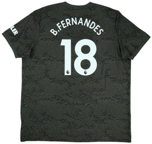 adidas 2020-21 Manchester United Away Shirt B.Fernandes #18 - 10/10 - (3XL)