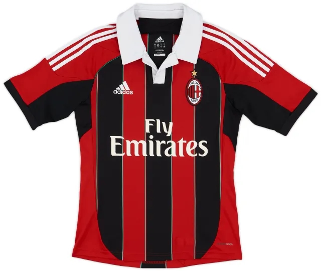 adidas 2012-13 AC Milan Home Shirt - 7/10 - (S)