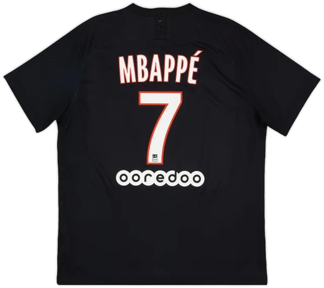 Nike 2019-20 Paris Saint-Germain Fourth Shirt Mbappe #7 - 9/10 - (XL)