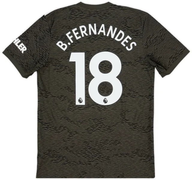 adidas 2020-21 Manchester United Away Shirt B.Fernandes #18 - 9/10 - (M)