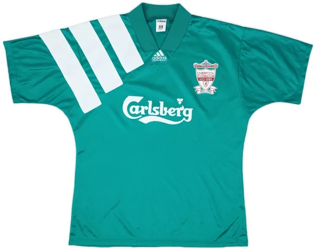 adidas 1992-93 Liverpool Centenary Away Shirt - 9/10 - (L)