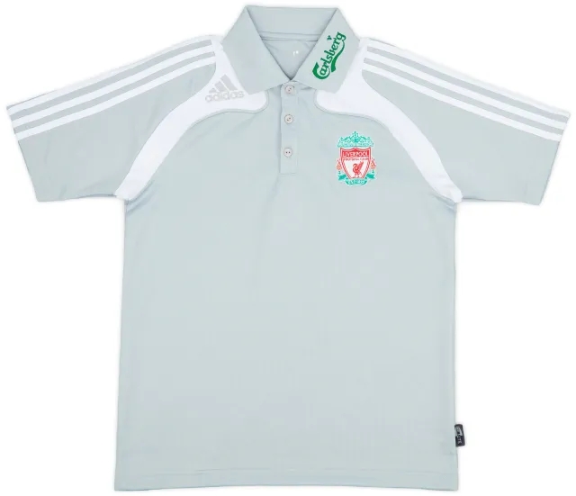 2008-09 Liverpool adidas Polo Shirt - 8/10 - (M)