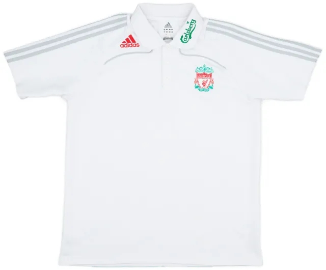 2008-09 Liverpool adidas Polo Shirt - 7/10 - (L)