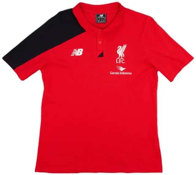 2015-16 Liverpool New Balance Polo Shirt - 8/10 - (L)