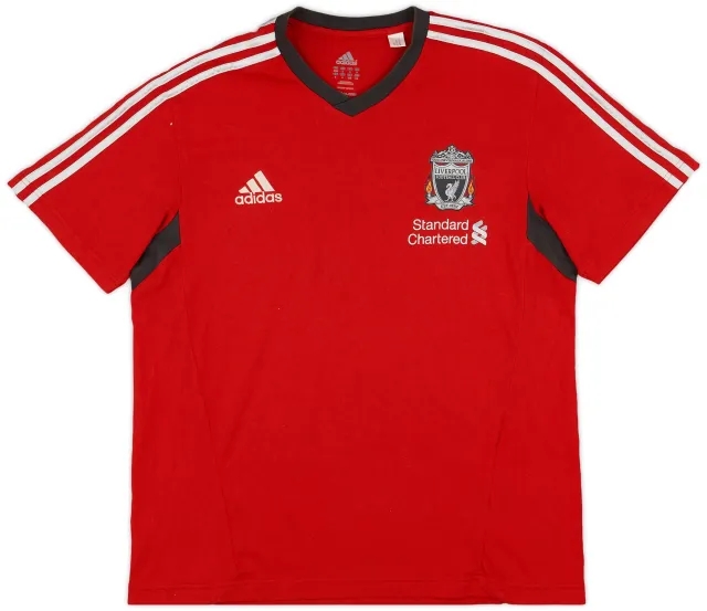 2011-12 Liverpool adidas Cotton Tee - 9/10 - (L/XL)
