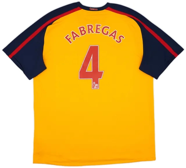 Nike 2008-09 Arsenal Away Shirt Fabregas #4 - 8/10 - (XL)