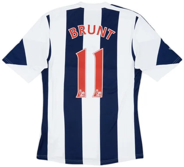 adidas 2013-14 West Brom Home Shirt Brunt #11 - 7/10 - (S)