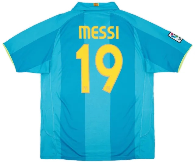 Nike 2007-09 Barcelona Away Shirt Messi #19 - 8/10 - (L)