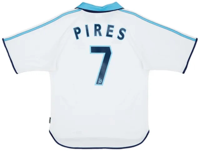 adidas 1999-00 Olympique Marseille Home Shirt Pires #7 - 8/10 - (S)