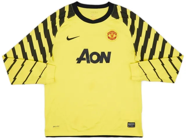Nike 2010-11 Manchester United Yellow GK Shirt - 6/10 - (XL.Boys)