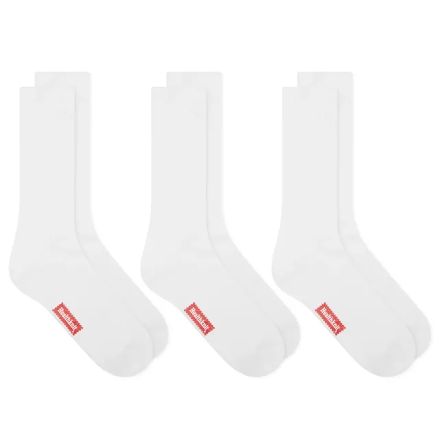 Healthknit Crew Sock - 3 Pack White