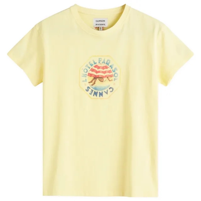 Damson Madder Women's Parasol Garment T-Shirt Yellow