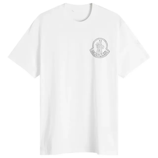 Moncler Men's Large Logo T-Shirt White