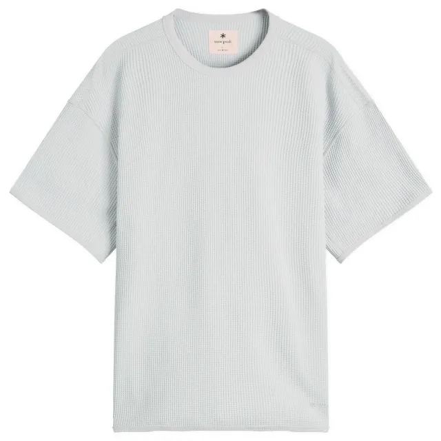 Snow Peak Men's Dry Waffle T-Shirt Light Grey