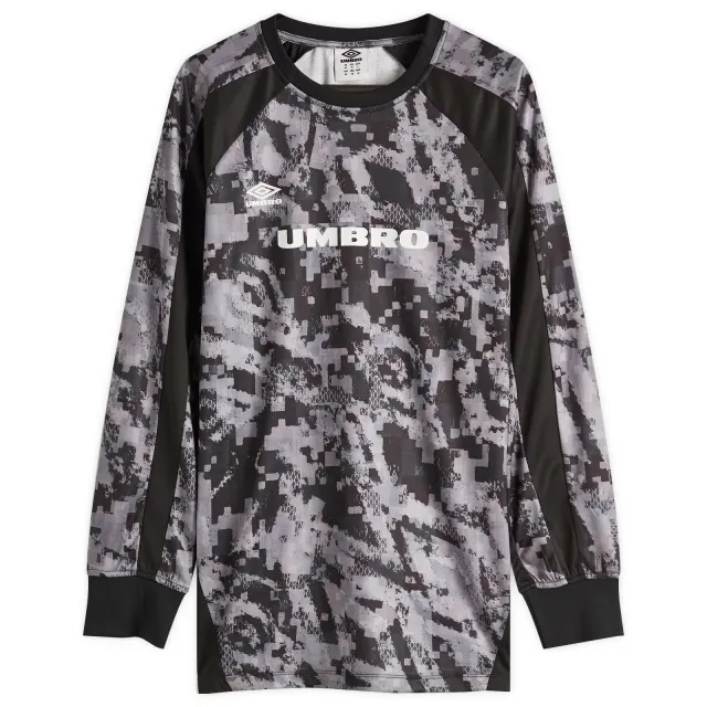 Umbro Taped Digi Long Sleeve Jersey Black Camo
