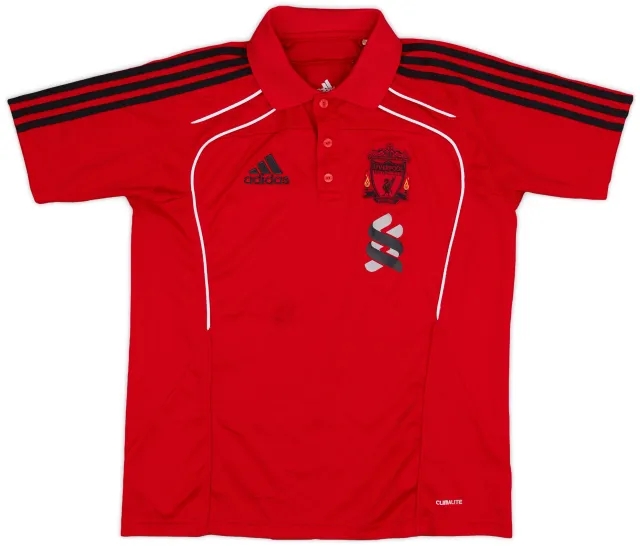 2010-11 Liverpool adidas Polo Shirt - 7/10 - (S/M)