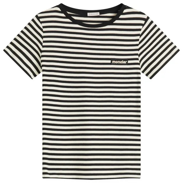 Moncler Women's Short Sleeve T-Shirt Stripe