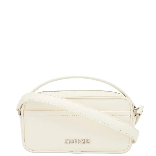 Jacquemus Men's Le Baneto Small Messenger Bag Light Ivory