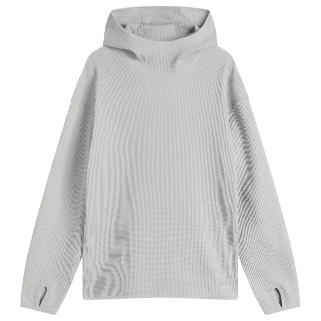 Snow Peak Men's Dry Waffle Hoodie Light Grey