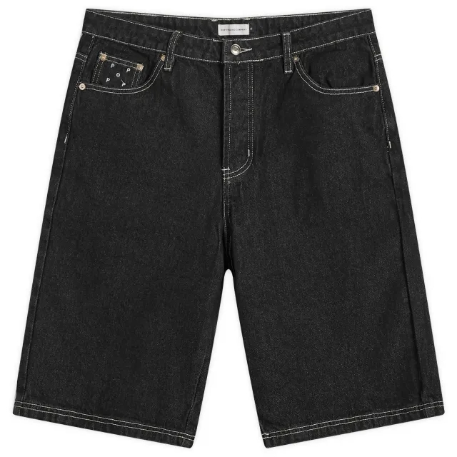 Pop Trading Company Men's DRS Denim Shorts Black Denim