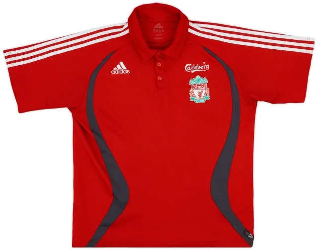 2006-07 Liverpool adidas Polo Shirt - 7/10 - (L/XL)