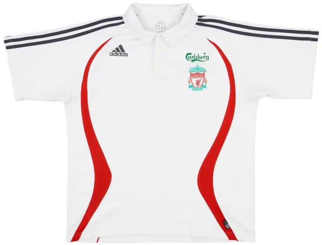 2006-07 Liverpool adidas Polo Shirt - 7/10 - (L/XL)