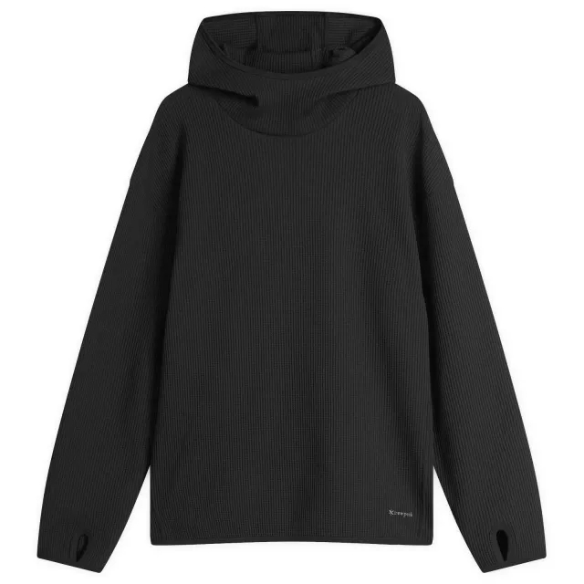 Snow Peak Men's Dry Waffle Hoodie Black
