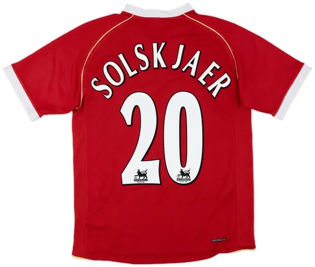 Nike 2006-07 Manchester United Home Shirt Solskjaer #20 - 6/10 - (S)