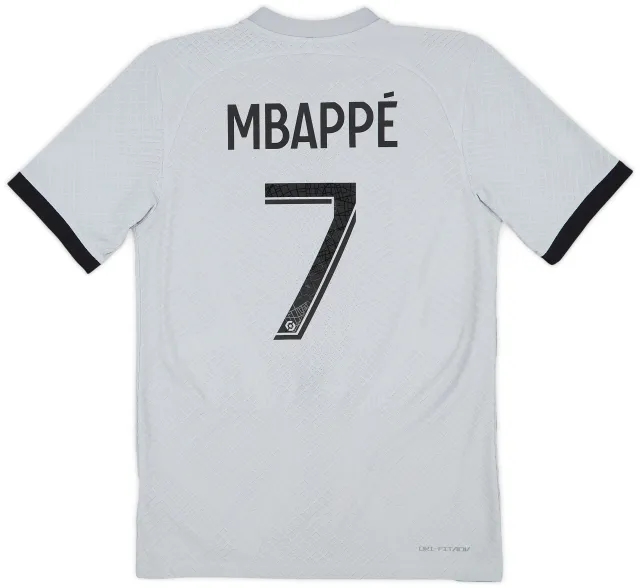 Nike 2022-23 Paris Saint-Germain Authentic Away Shirt Mbappe #7 - 10/10 - (S)